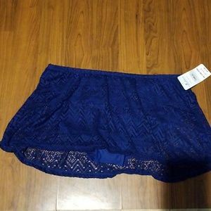 💓blue swimsuit bottom with skirt💓